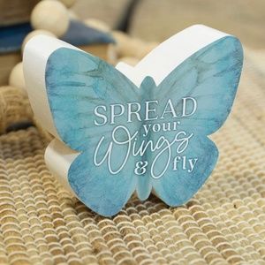 Butterfly home decor wooden mini sign ( Mariah Carey fans)